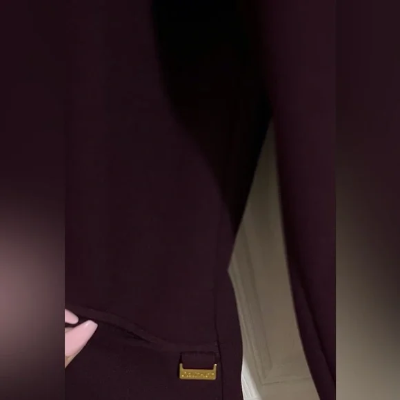 Calvin Klein Open Front Burgundy Blazer Size 6 - Picture 4 of 7